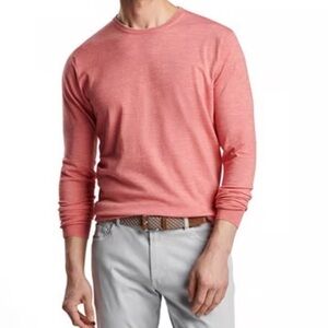 PETER MILLAR Excursionist Flex Sweater Scarlet Lily Merino Wool Men’s XL NWT